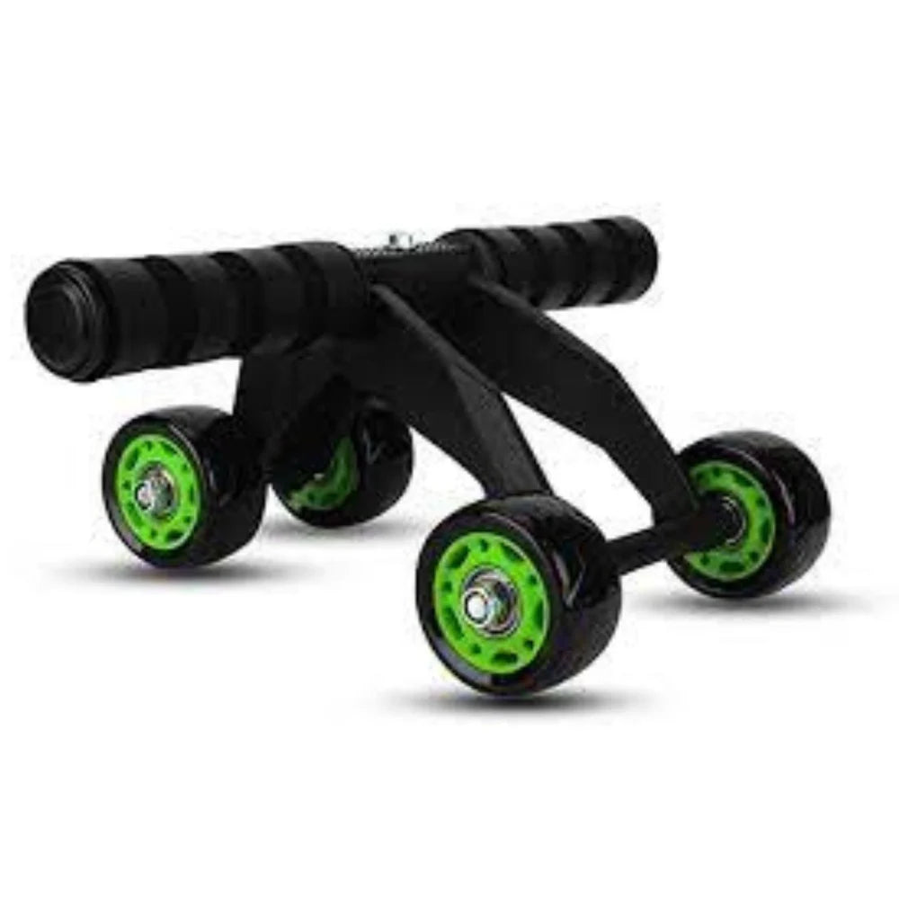 4-Wheel AB Roller – Manual Plastic Abdominal Exercise Wheel | The Fit Byte