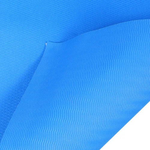6 mm Blue EVA Yoga Mat – Textured Surface, 6 × 2 Feet