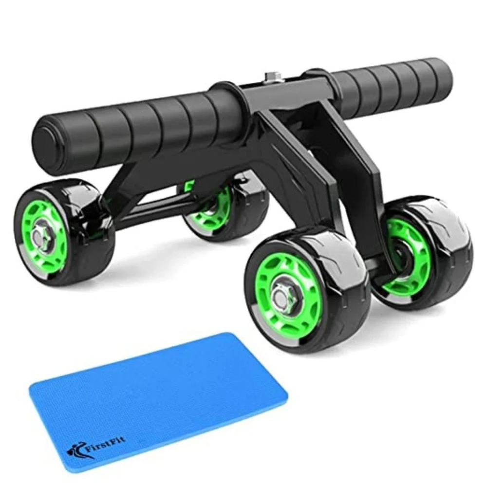 4-Wheel AB Roller – Manual Plastic Abdominal Exercise Wheel | The Fit Byte