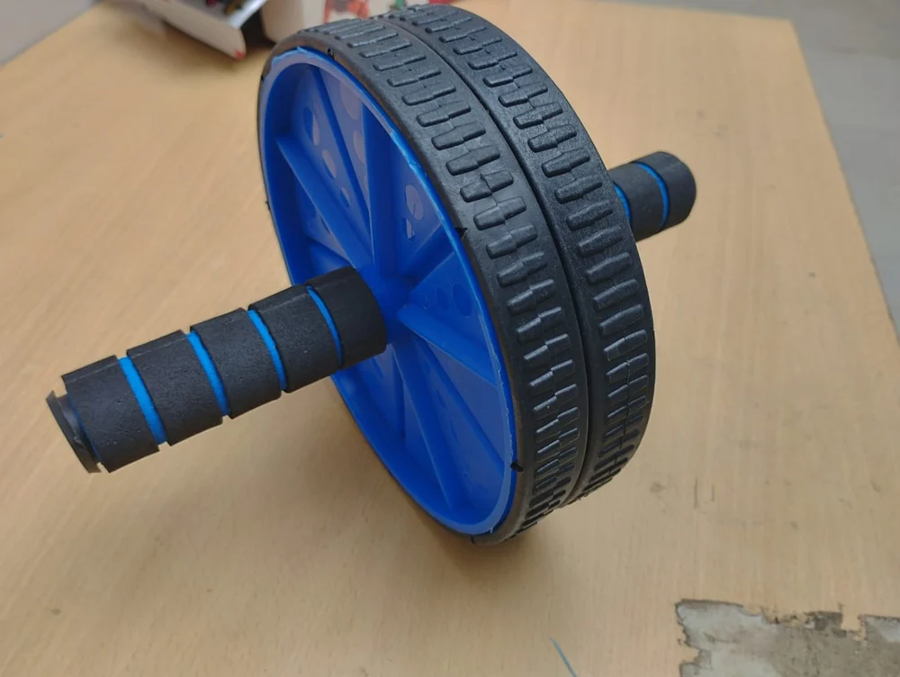 Manual AB Wheel Roller – Plastic Abdominal Exercise Wheel with Knee Pad
